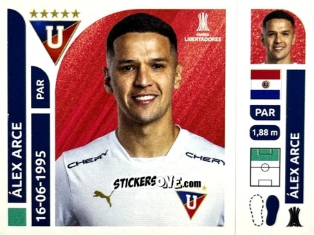 Figurina Álex Arce - Conmebol Libertadores 2025 n. LDE16 - Panini