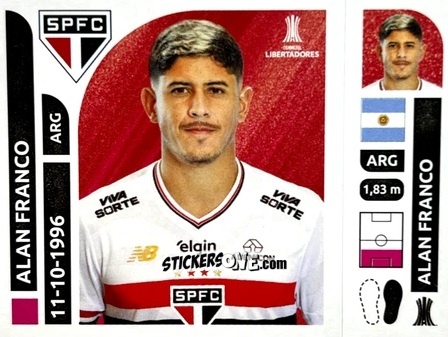 Figurina Alan Franco - Conmebol Libertadores 2025 n. SAB5 - Panini