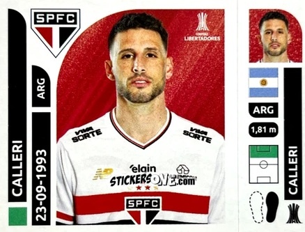 Sticker Jonathan Calleri - Conmebol Libertadores 2025 n. SAB15 - Panini
