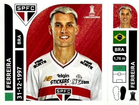 Figurina Ferreirinha - Conmebol Libertadores 2025 n. SAB16 - Panini
