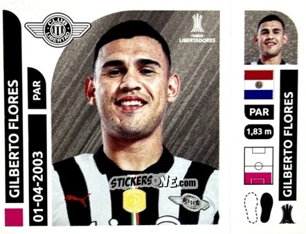 Figurina Gilberto Flores - Conmebol Libertadores 2025 n. LIP3 - Panini
