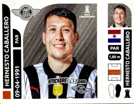 Figurina Hernesto Caballero - Conmebol Libertadores 2025 n. LIP7 - Panini