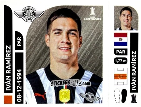 Figurina Iván Ramírez - Conmebol Libertadores 2025 n. LIP10 - Panini
