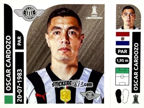 Cromo Roque Santa Cruz - Conmebol Libertadores 2025 n. LIP17 - Panini
