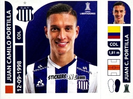Cromo Juan Portilla - Conmebol Libertadores 2025 n. TAA8 - Panini