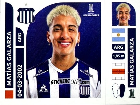 Cromo Matías Galarza - Conmebol Libertadores 2025 n. TAA10 - Panini
