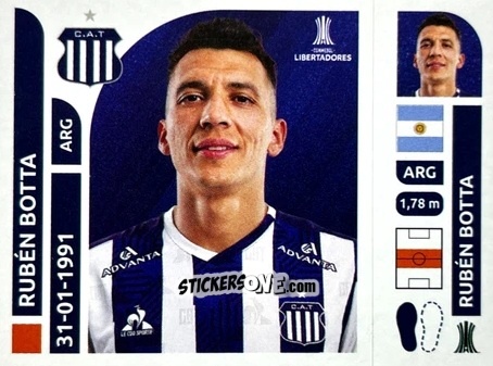 Cromo Rubén Botta - Conmebol Libertadores 2025 n. TAA12 - Panini