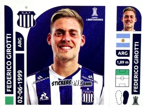 Cromo Federico Girotti - Conmebol Libertadores 2025 n. TAA14 - Panini