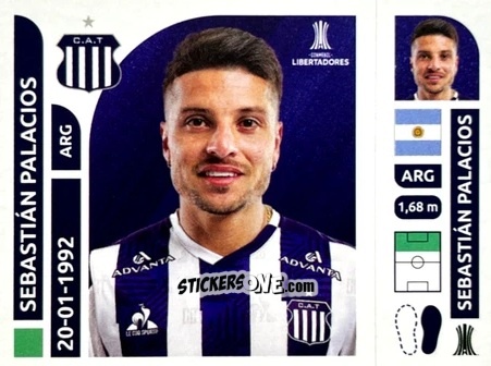 Cromo Sebastián Palacios - Conmebol Libertadores 2025 n. TAA17 - Panini