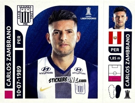 Cromo Carlos Zambrano - Conmebol Libertadores 2025 n. ALP4 - Panini