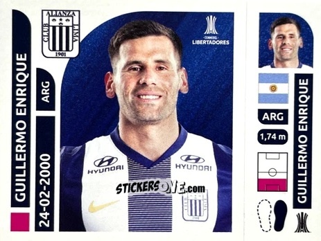 Figurina Guillermo Enrique - Conmebol Libertadores 2025 n. ALP6 - Panini