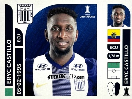 Figurina Eryc Castillo - Conmebol Libertadores 2025 n. ALP14 - Panini