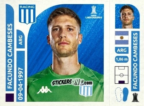 Cromo Facundo Cambeses - Conmebol Libertadores 2025 n. RAA2 - Panini
