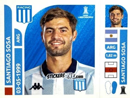 Cromo Santiago Sosa - Conmebol Libertadores 2025 n. RAA14 - Panini