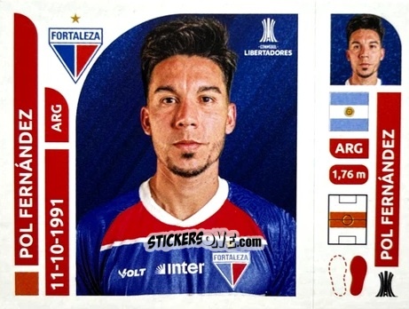 Sticker Pol Fernández - Conmebol Libertadores 2025 n. FOB11 - Panini