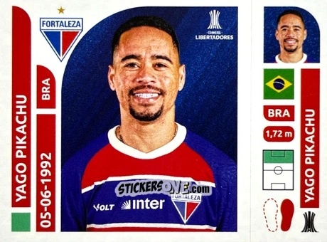 Sticker Yago Pikachu - Conmebol Libertadores 2025 n. FOB17 - Panini