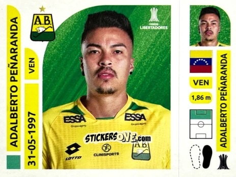 Sticker Adalberto Peñaranda - Conmebol Libertadores 2025 n. ABC15 - Panini