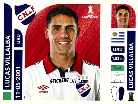 Cromo Lucas Villalba - Conmebol Libertadores 2025 n. NAU16 - Panini