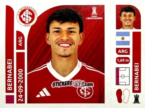 Figurina Alexandro Bernabei - Conmebol Libertadores 2025 n. INB6 - Panini