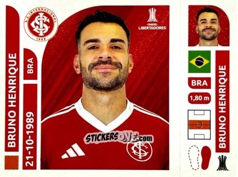 Cromo Bruno Henrique - Conmebol Libertadores 2025 n. INB8 - Panini