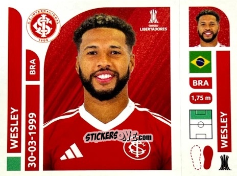 Cromo Wesley - Conmebol Libertadores 2025 n. INB17 - Panini