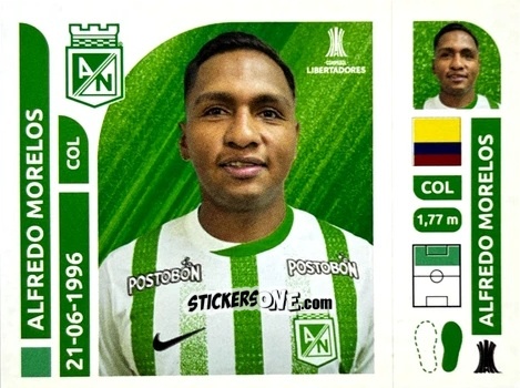 Figurina Alfredo Morelos - Conmebol Libertadores 2025 n. ATC15 - Panini