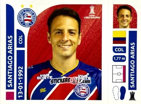 Sticker Santiago Arias - Conmebol Libertadores 2025 n. BAB4 - Panini