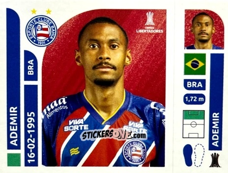 Figurina Ademir - Conmebol Libertadores 2025 n. BAB14 - Panini