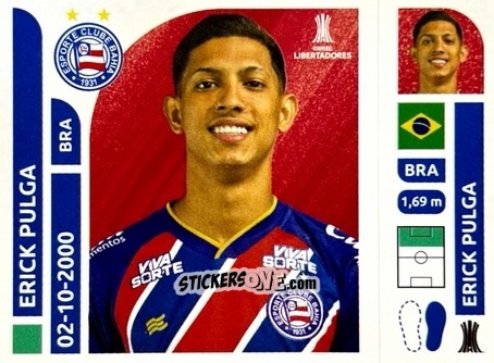 Figurina Erick Pulga - Conmebol Libertadores 2025 n. BAB15 - Panini