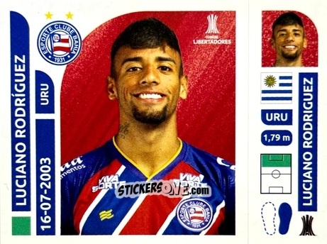 Figurina Luciano Rodríguez - Conmebol Libertadores 2025 n. BAB16 - Panini