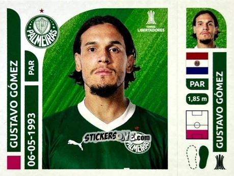 Cromo Gustavo Gómez - Conmebol Libertadores 2025 n. PAB5 - Panini