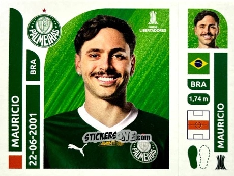 Sticker Mauricio - Conmebol Libertadores 2025 n. PAB10 - Panini
