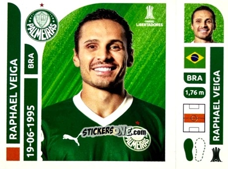 Cromo Raphael Veiga - Conmebol Libertadores 2025 n. PAB11 - Panini