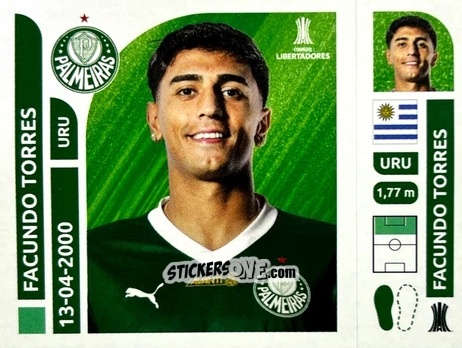 Cromo Facundo Torres - Conmebol Libertadores 2025 n. PAB14 - Panini