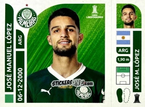 Sticker José Manuel López - Conmebol Libertadores 2025 n. PAB16 - Panini