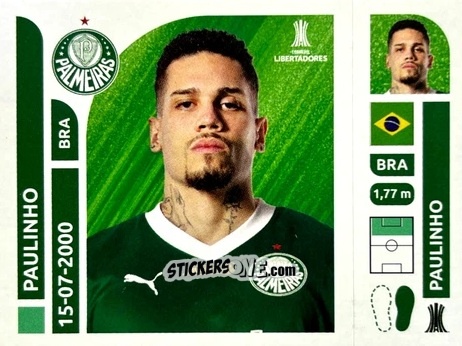 Sticker Paulinho - Conmebol Libertadores 2025 n. PAB17 - Panini