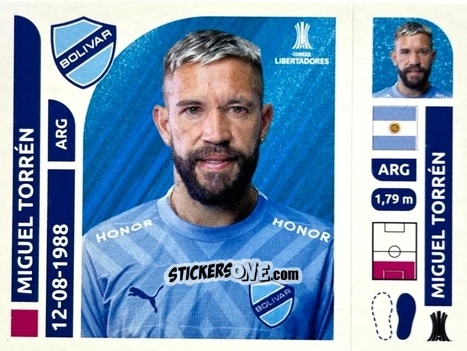 Sticker Miguel Torrén - Conmebol Libertadores 2025 n. BOB6 - Panini