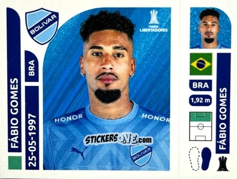 Cromo Fábio Gomes - Conmebol Libertadores 2025 n. BOB16 - Panini