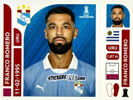 Cromo Franco Romero - Conmebol Libertadores 2025 n. SPP3 - Panini