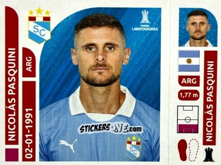 Cromo Nicolás Pasquini - Conmebol Libertadores 2025 n. SPP6 - Panini