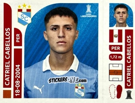 Cromo Catriel Cabellos - Conmebol Libertadores 2025 n. SPP7 - Panini