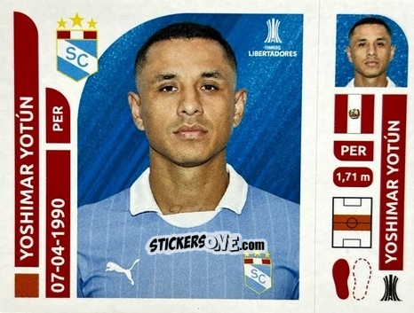 Cromo Yoshimar Yotún - Conmebol Libertadores 2025 n. SPP13 - Panini