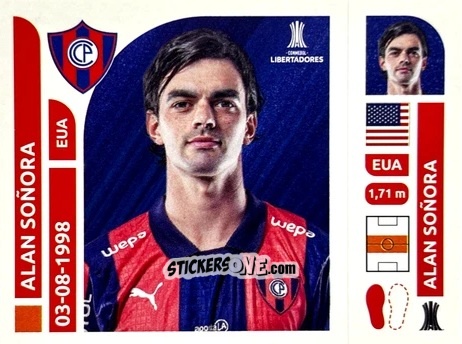 Cromo Alan Soñora - Conmebol Libertadores 2025 n. CEP11 - Panini
