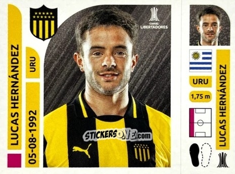 Cromo Lucas Hernández - Conmebol Libertadores 2025 n. PEU8 - Panini