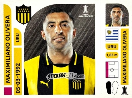 Sticker Maximiliano Olivera - Conmebol Libertadores 2025 n. PEU10 - Panini