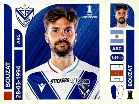 Cromo Agustín Bouzat - Conmebol Libertadores 2025 n. VEA10 - Panini