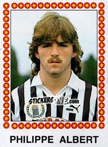 Sticker Philippe Albert - Football Belgium 1987-1988 n. 1 - Panini