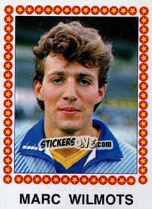 Sticker Marc Wilmots - Football Belgium 1987-1988 - Panini