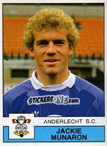 Sticker Jackie Munaron - Football Belgium 1987-1988 n. 7 - Panini