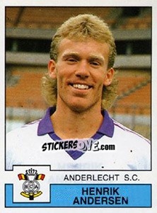 Figurina Henrik Andersen - Football Belgium 1987-1988 - Panini